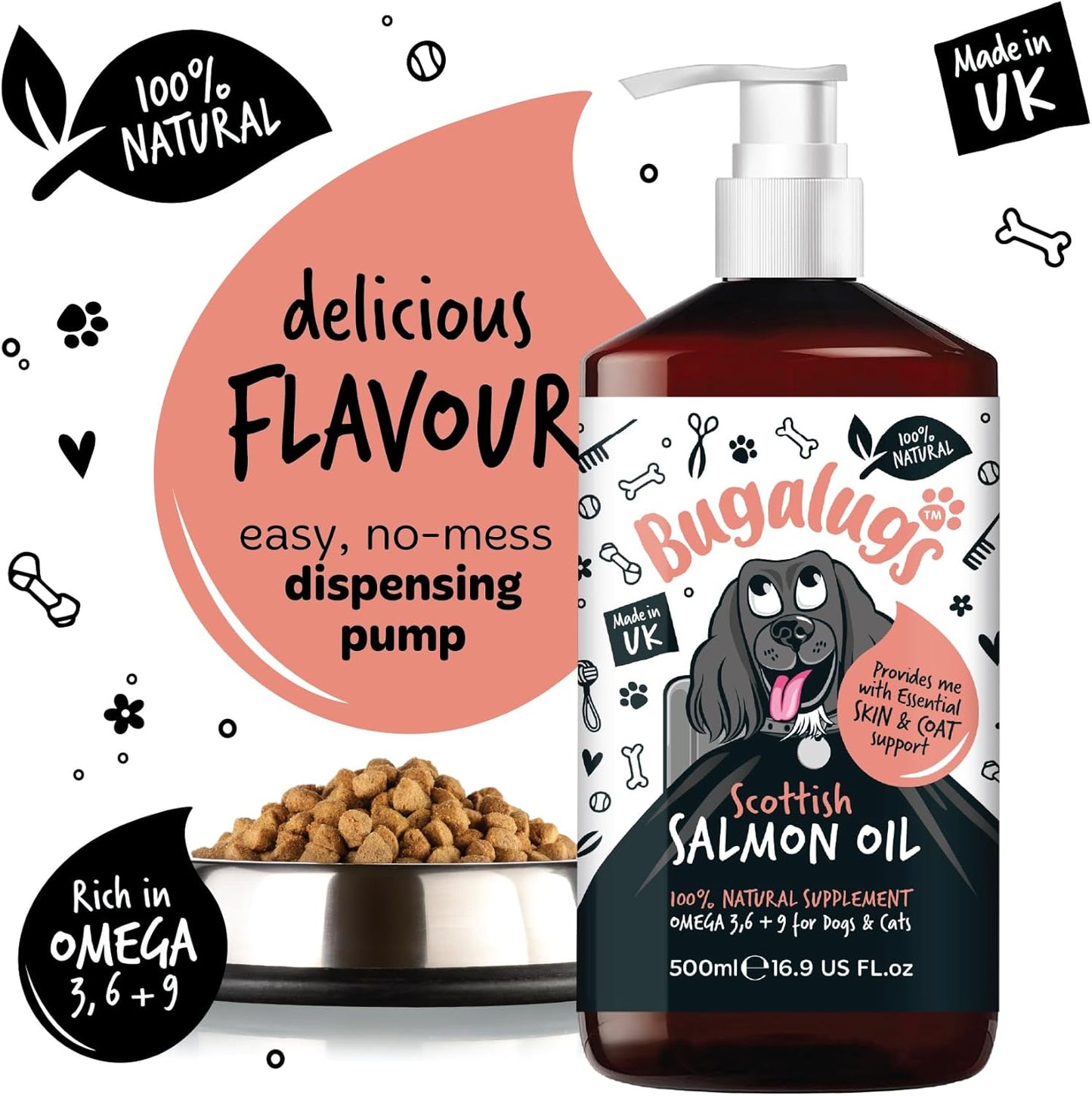 Bugalugs Scottish Salmon Oil For Dogs & Cats