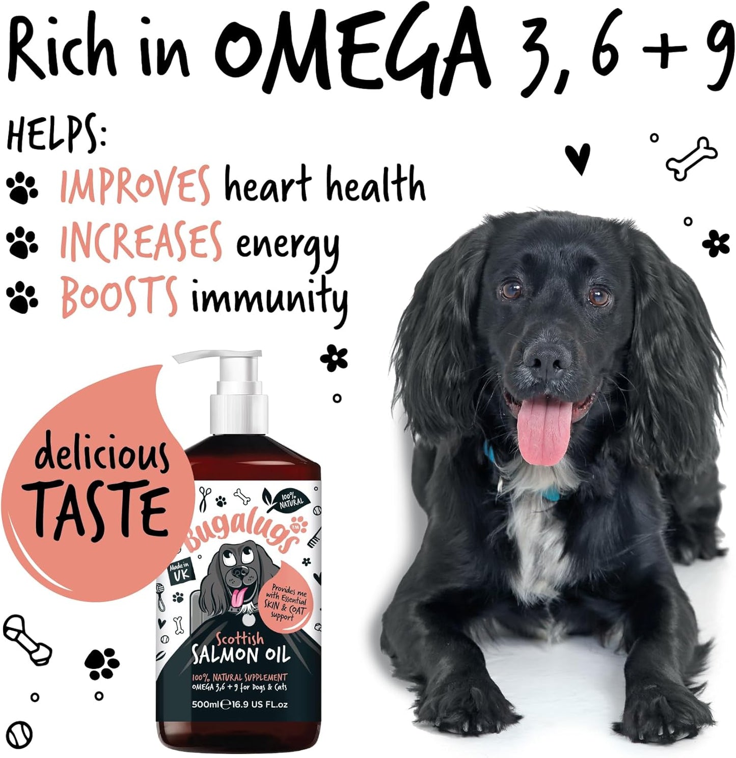Bugalugs Scottish Salmon Oil For Dogs & Cats