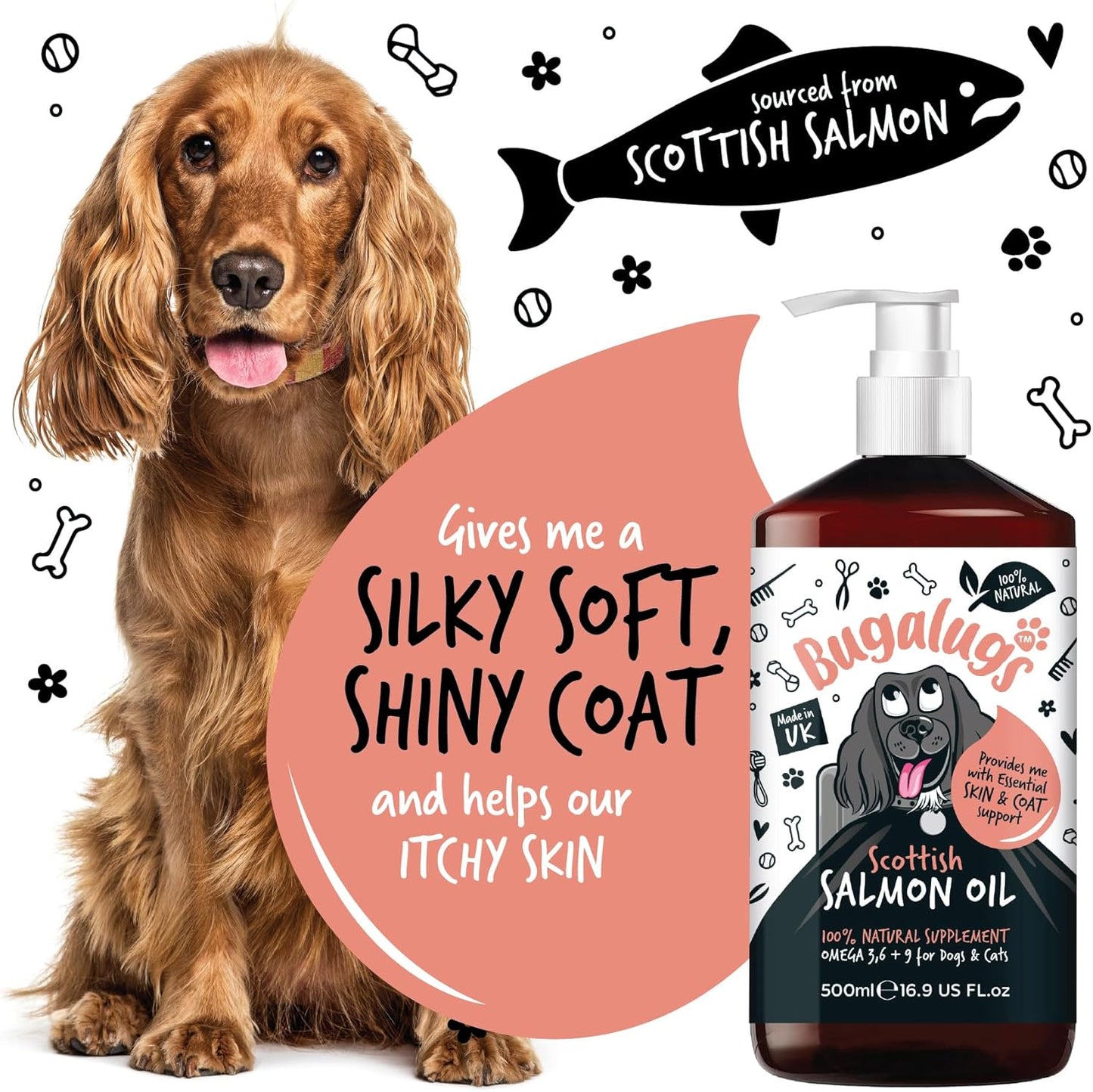Bugalugs Scottish Salmon Oil For Dogs & Cats